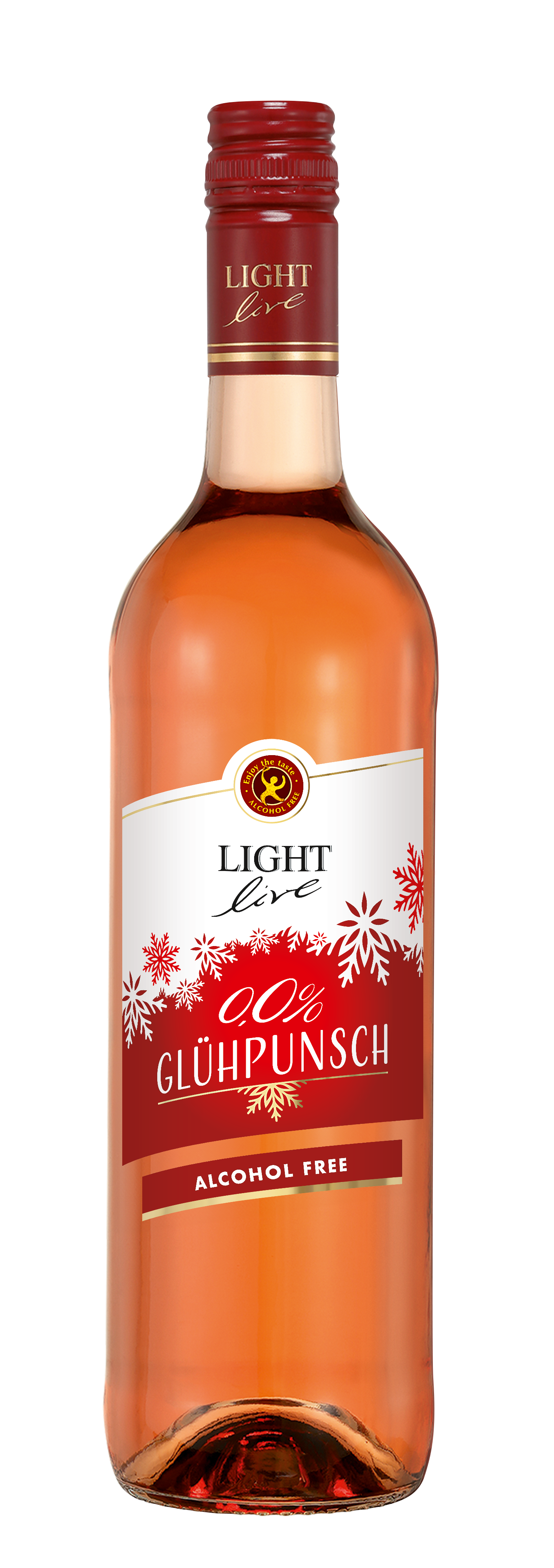 Foto: Abbildung zeigt das Produkt LIGHT live Glühpunsch ROSÉ 0,0%