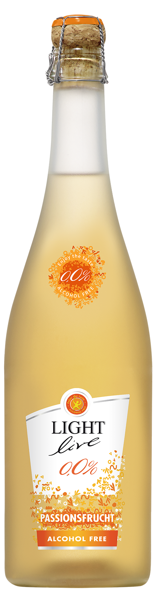 Foto: Abbildung zeigt das Produkt LIGHT live Passionsfrucht 0,0%